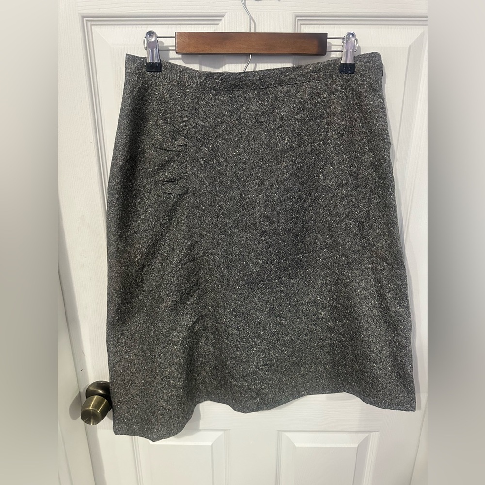 Banana Republic asymmetrical wool lined skirt
